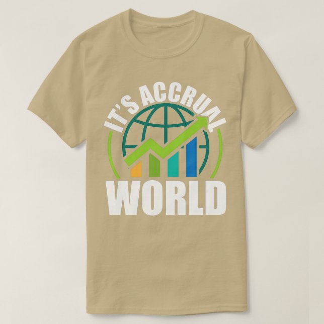 Camiseta Contador de contabilidad divertida mundial acumula (Diseño del anverso)