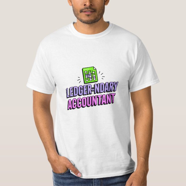 Camiseta Contador de contabilidad secundaria - Cita contado (Anverso)