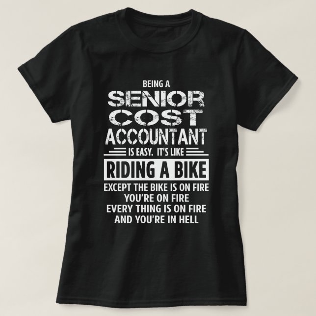 Camiseta Contador de costes senior (Diseño del anverso)