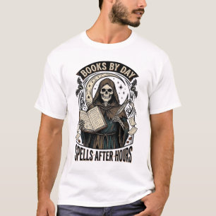 Camiseta Contador de Halloween Bruja Diseño de Segador Vint