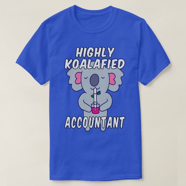 Camiseta Contador de Highly Koalafied Koala Pun (Diseño del anverso)