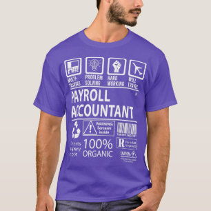 Camiseta Contador de nóminas de trabajo multitarea regalo e