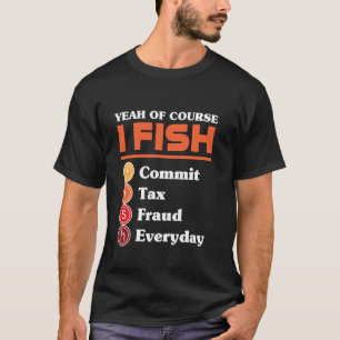 Camiseta Contador de peces tenedor de libros de balance ins