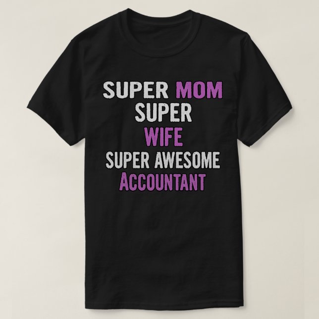 Camiseta Contador de supermamá esposa (Diseño del anverso)