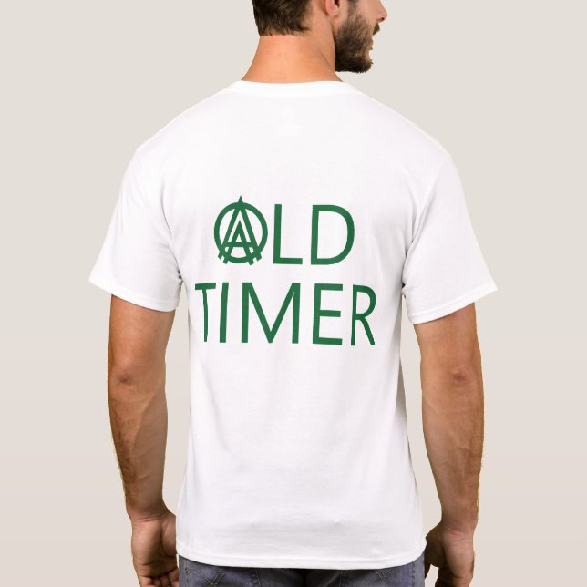 Camiseta Contador de tiempo viejo (Reverso)
