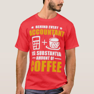Camiseta Contador divertido de café contable