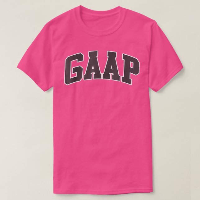 Camiseta Contador divertido de camisas GAAP (Diseño del anverso)