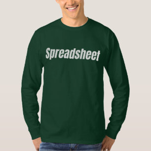 Camiseta Contador Divertido - Hoja de Cálculo