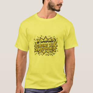 Camiseta Contador Divertido que Encuentra Lagunas Fiscales