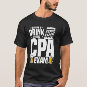 Camiseta Contador Examen CPA Graduado CPA Tenedor de Libros