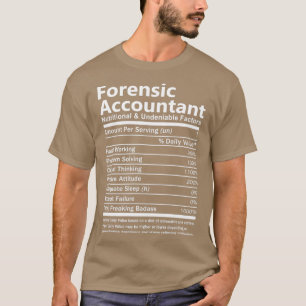 Camiseta Contador forense Nutrición e Innegable Cara