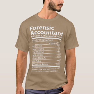 Camiseta Contador forense Nutrición e Innegable Cara