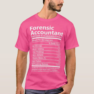 Camiseta Contador Forense Nutricional E Innegable Cara