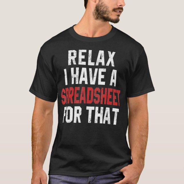Camiseta Contador gracioso Relax Tengo Una Cuenta De Hoja D (Anverso)