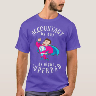Camiseta Contador Por Día Superpapá Por Noche Ideal Regalo