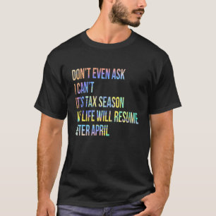 Camiseta Contador Preparador de Temporada de Impuestos Trib