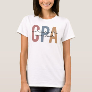 Camiseta Contador Público Certificado por CPA Retro