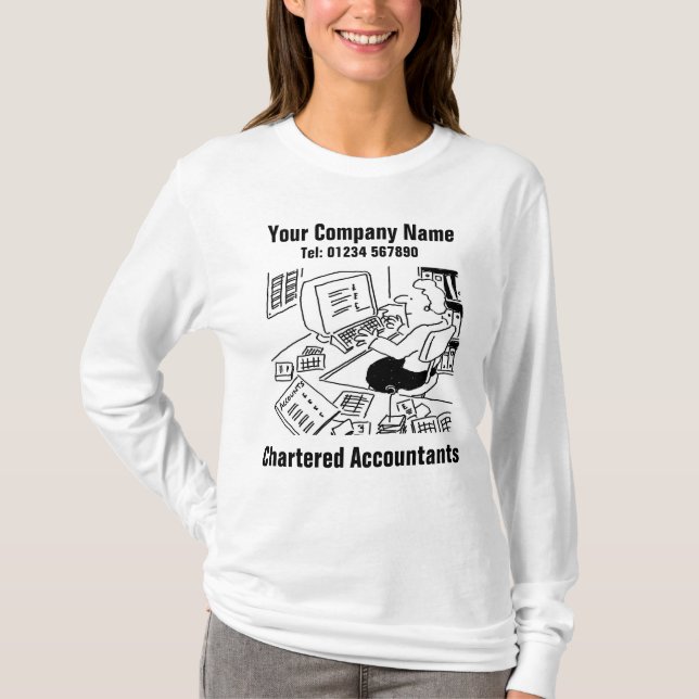 Camiseta Contador que trabaja en el Personalizado de la Ofi (Anverso)