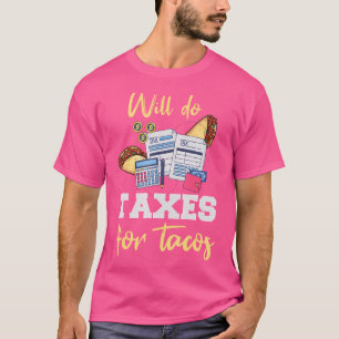 Camiseta Contador Taco Divertido Cpa Ea Impuestos Amante De