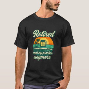 Camiseta Contador Tenedor de Libros Jubilado No Es Mi Probl