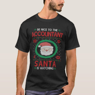 Camiseta Contador Ugly Santa Cpa Contabilidad Para Navidade