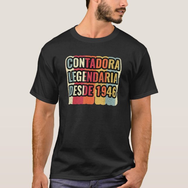 Camiseta Contadora Contadora de Contadora Legendaria Desde  (Anverso)