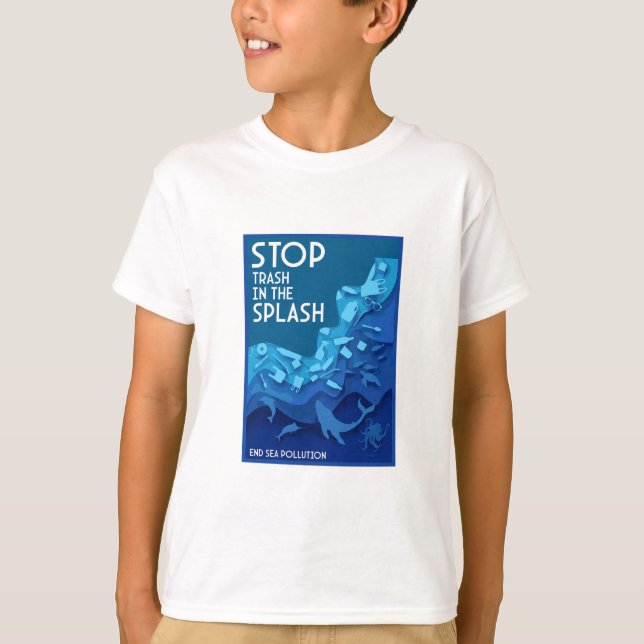 Camiseta Contaminación del mar final (Anverso)