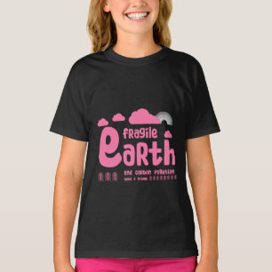 Camiseta Contaminación por carbono Tierra frágil Ecolog