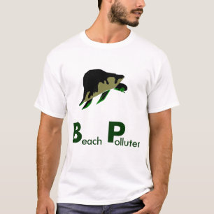 Camiseta Contaminadores de la playa - necesitamos boicotear