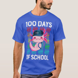 Camiseta Contando 100 Días De Escuela Axolotl Lover Chicas