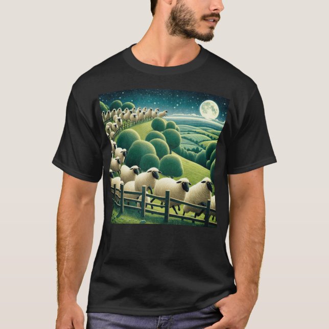 Camiseta Contando Ovejas (Anverso)
