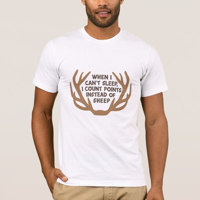 Camiseta Contar puntos en Antlers/Rack divertidos para el c (Anverso)