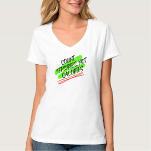 Camiseta Contar Recuerdos, no calorías.w