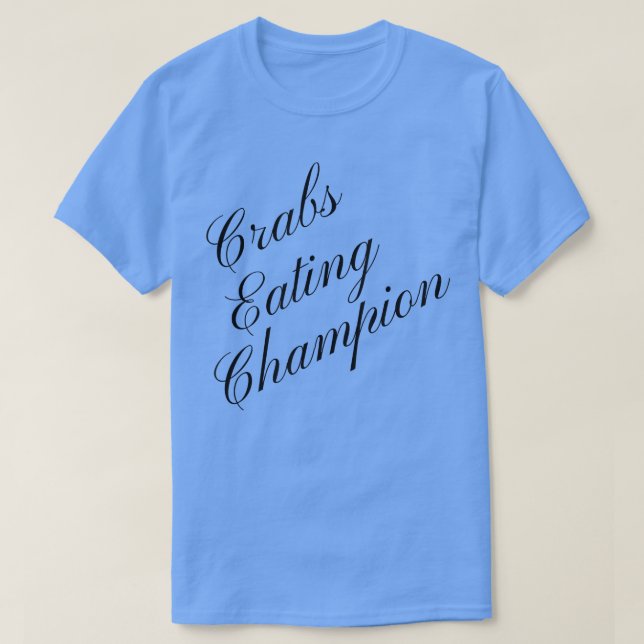 Camiseta Conte de comida competitiva de Campeón de Comida d (Diseño del anverso)
