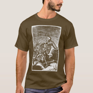 Camiseta Contemplación del esqueleto de muerte por alquimia