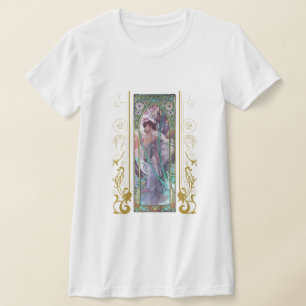 Camiseta Contemplación vespertina de Art Nouveau Alphonse M