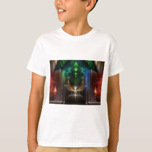 Camiseta Contemplando el arte fractal de Oz