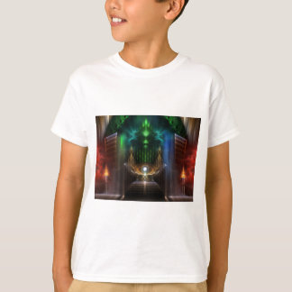 Camiseta Contemplando el arte fractal de Oz