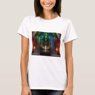Camiseta Contemplando el arte fractal de Oz