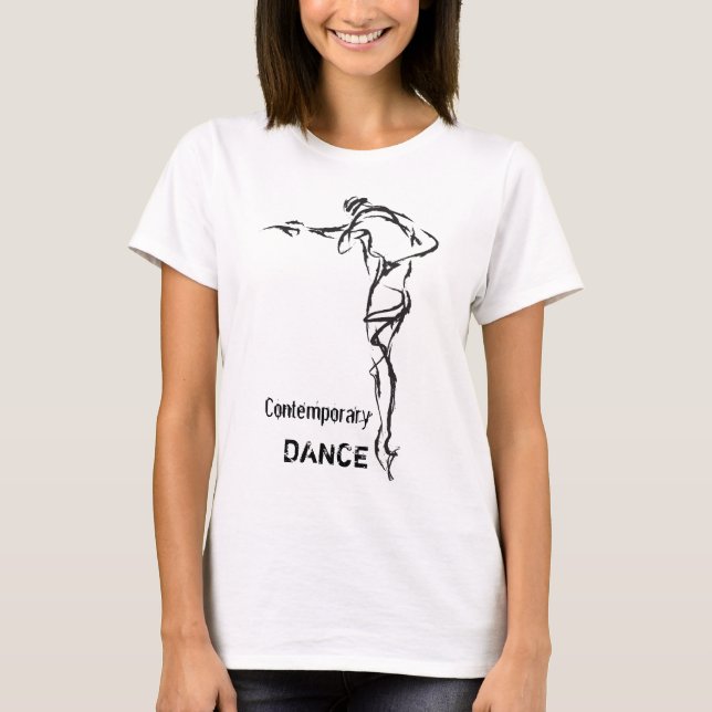 Camiseta contemporánea de la DANZA (Anverso)