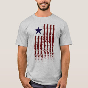 Camiseta Contemporáneo de la bandera americana
