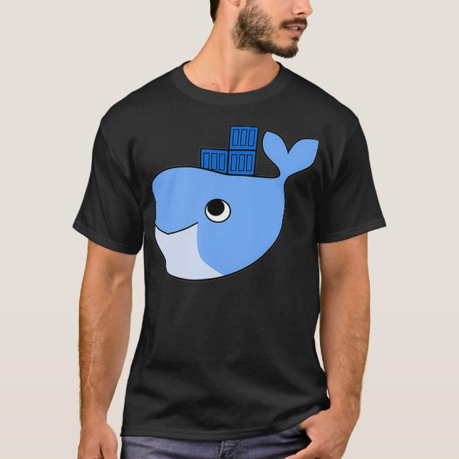 Camiseta Contenedor De Enjambre De Docker Sobre El Tecnolog (Anverso)