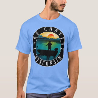 Camiseta Contenido del lago Pesca de Wisconsin