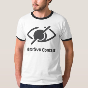 Camiseta Contenido sensible - Aviso de infracción de políti