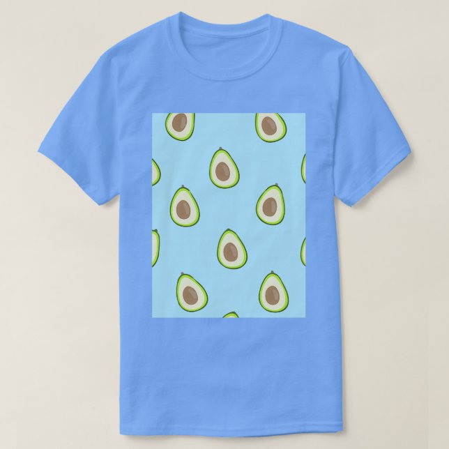Camiseta Contexto de frutas de aguacate (Diseño del anverso)