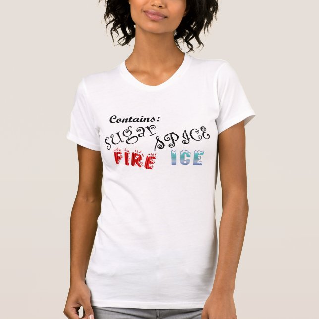 Camiseta Contiene el fuego y el hielo (Anverso)