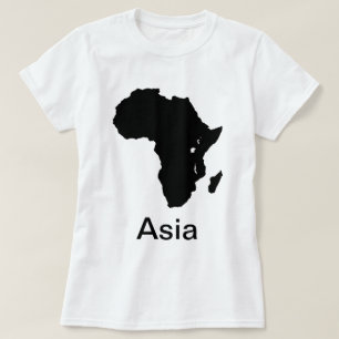 Camiseta continental de África Asia