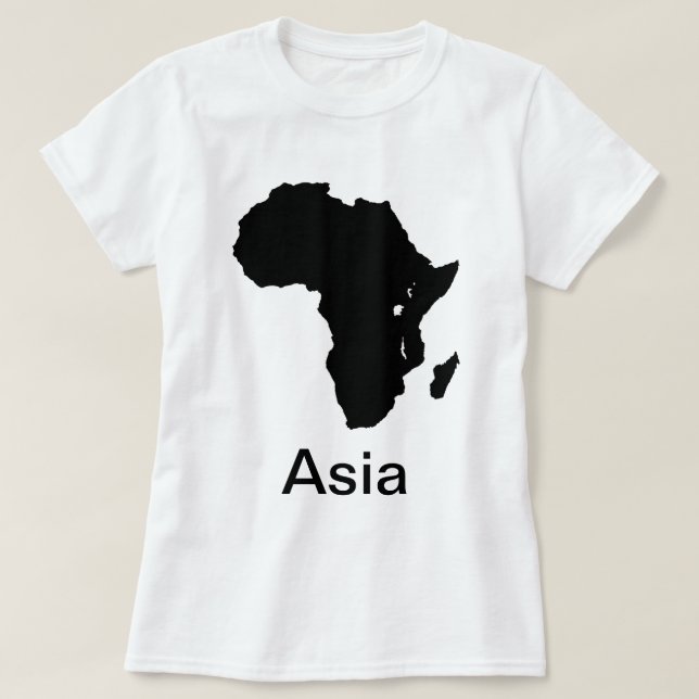 Camiseta continental de África Asia (Diseño del anverso)