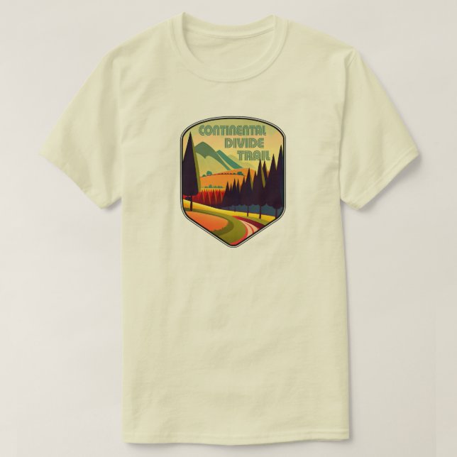 Camiseta Continental Divide Trail Colors (Diseño del anverso)