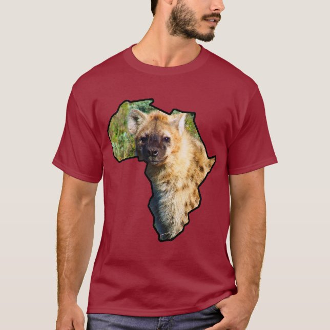 Camiseta Continente africano de vida silvestre encontró a H (Anverso)